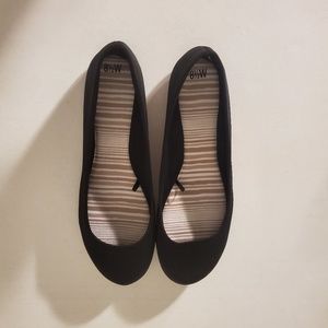 Flash sale NWOT Time Tru simple black ballet flats